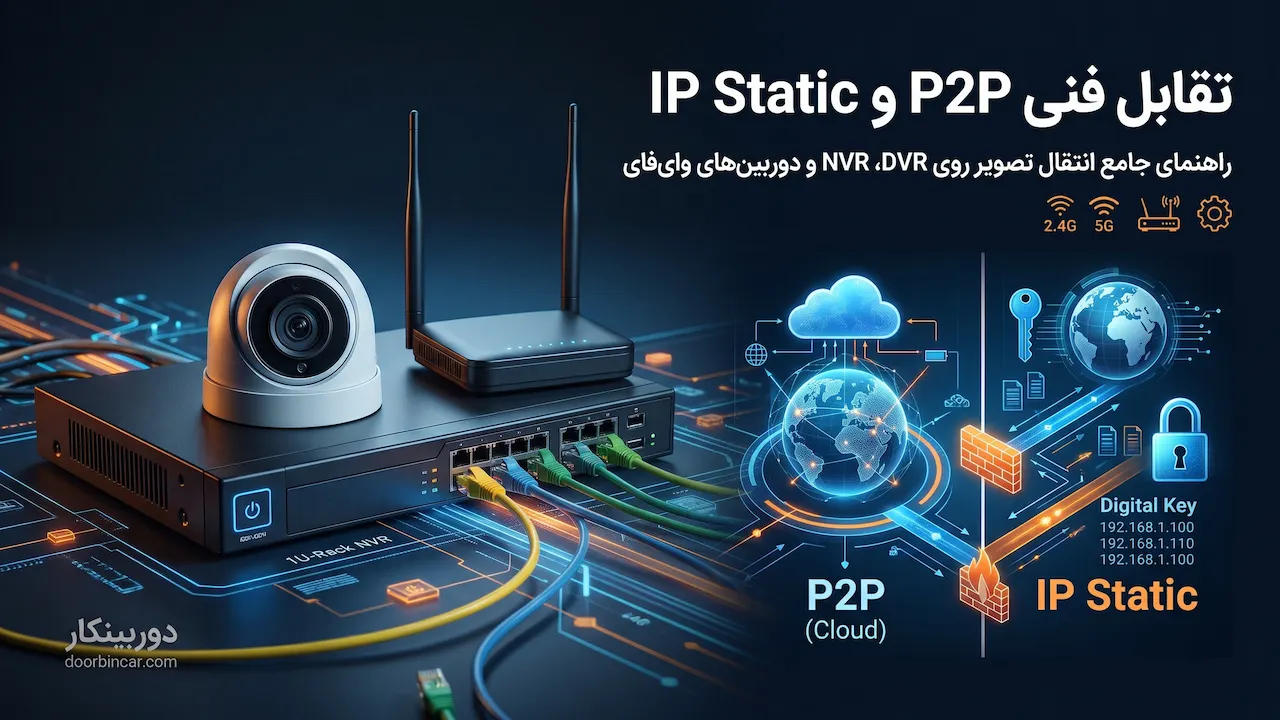 انتقال تصویر دوربین مداربسته و NVR؛ پروتکل P2P یا IP Static؟
